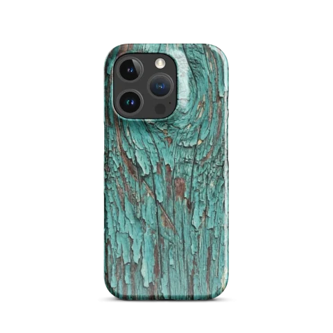 Rustic Peeling Teal Wood Grain