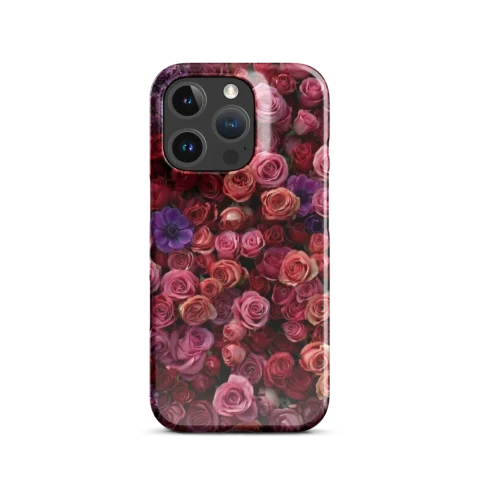 Vibrant Pink and Red Rose Floral Pattern