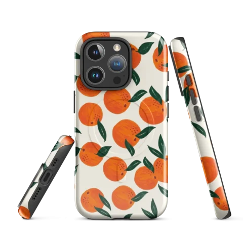 Painted Orange Citrus Fruit Pattern
