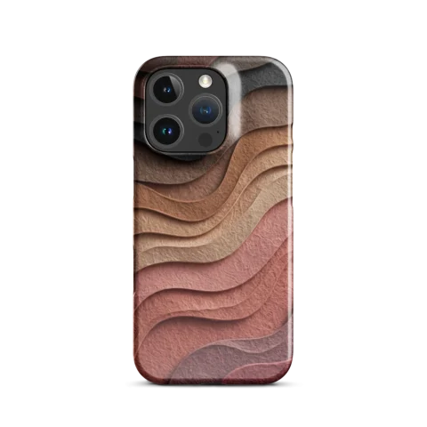 Textured Earth Tone Paper Waves