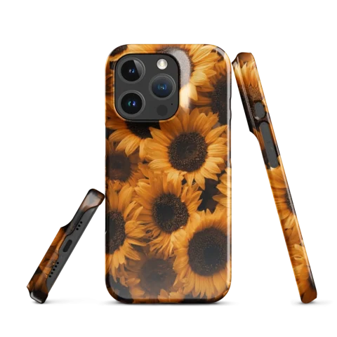 Vibrant Golden Yellow Sunflower Pattern