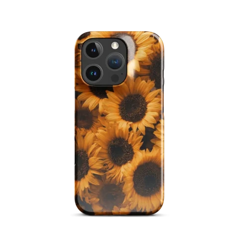 Vibrant Golden Yellow Sunflower Pattern