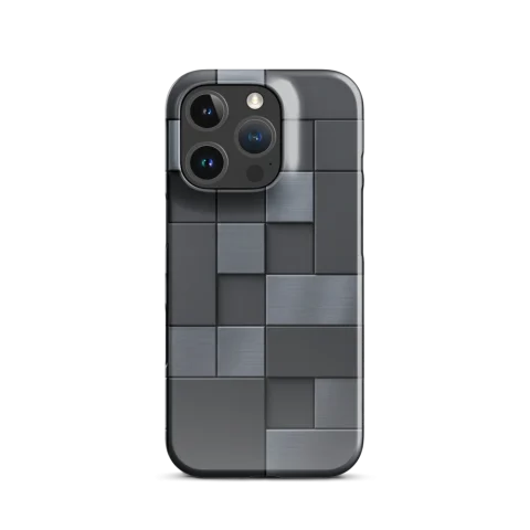 Matte Graphite Brushed Metal Grid
