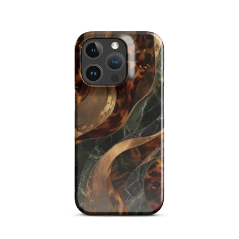 Tortoiseshell Marble and Bronze Waves