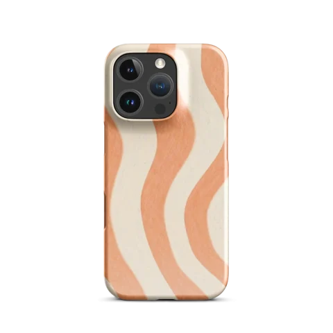 Peach and Cream Retro Waves