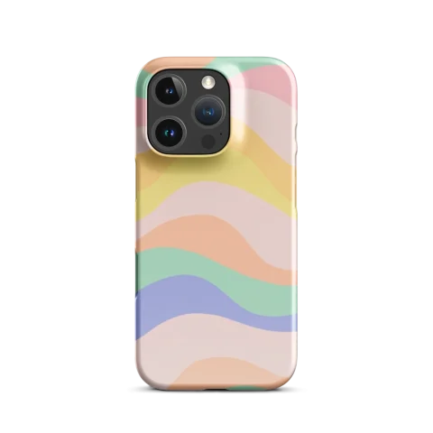 Soft Pastel Retro Wavy Pattern