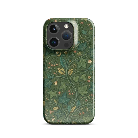 Vintage Green Ivy Foliage Pattern