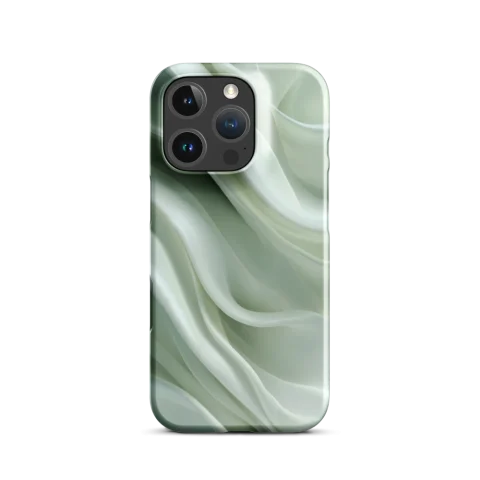 Mint Green Flowing Silk Waves
