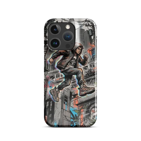 Graffiti Cityscape Hooded Runner Art