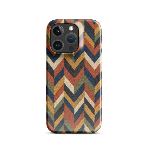 Earthy Textured Chevron Tapestry Pattern