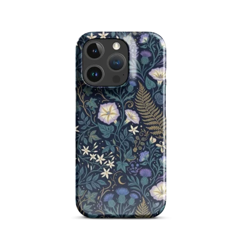 Nocturnal Garden Floral Tapestry Pattern