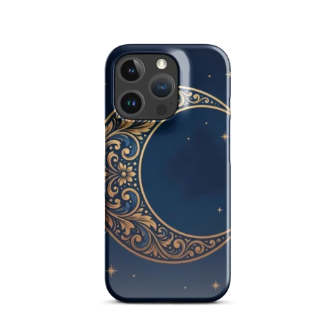 Ornate Gold Victorian Crescent Moon