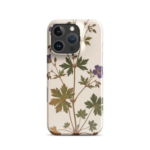 Vintage Purple Wildflower Botanical Illustration