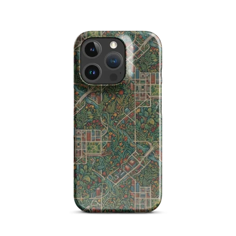 Overgrown Forest City Grid Tapestry