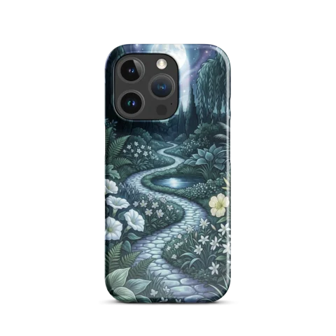 Moonlit Garden Path Starry Sky