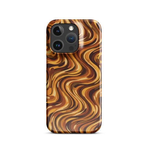 Golden Amber Tortoiseshell Liquid Waves