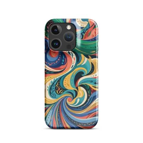 Colorful Retro Wave Abstract Swirls