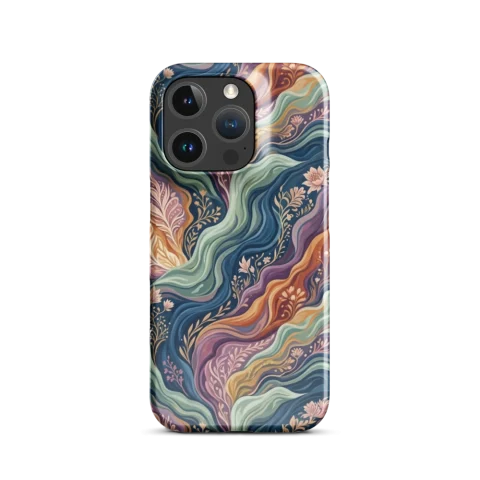 Art Nouveau Flowing Floral Waves