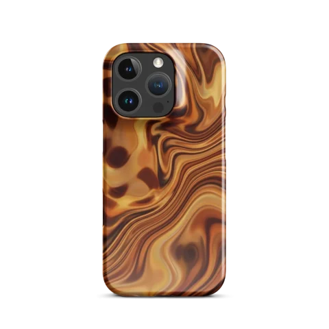 Swirling Amber Gold Liquid Tortoiseshell
