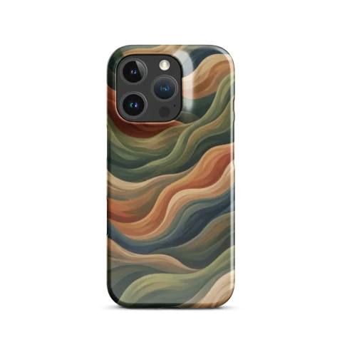 Terracotta and Sage Green Organic Waves
