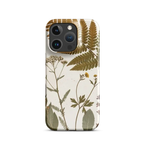Vintage Pressed Wildflowers and Fern