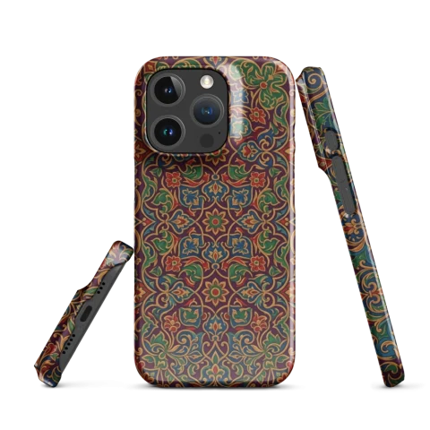 Patrón de tapiz floral persa ornamentado