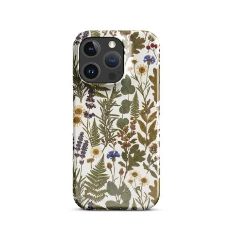 Pressed Herbarium Botanical Wildflower Pattern