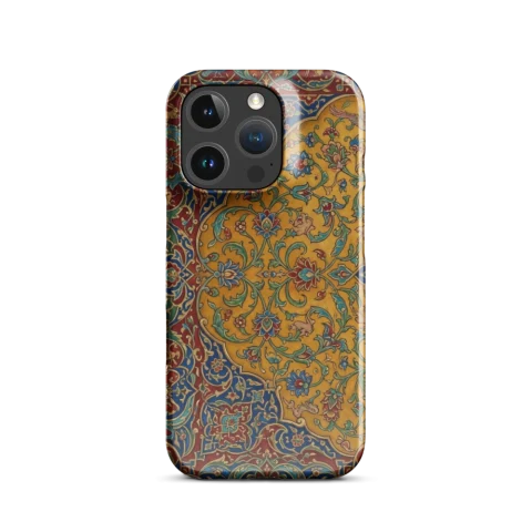 Ornate Persian Gold Blue Arabesque