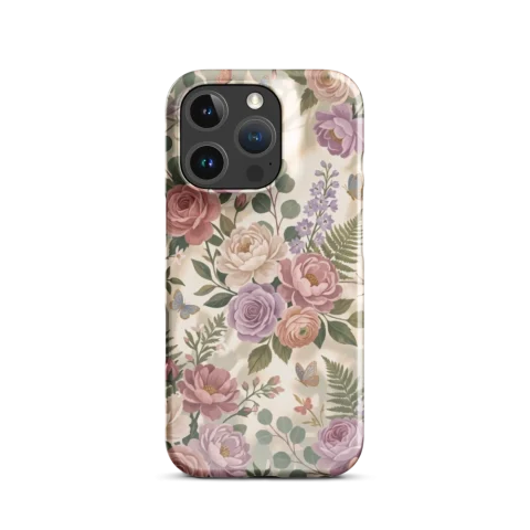 Vintage Pastel Botanical Rose Garden
