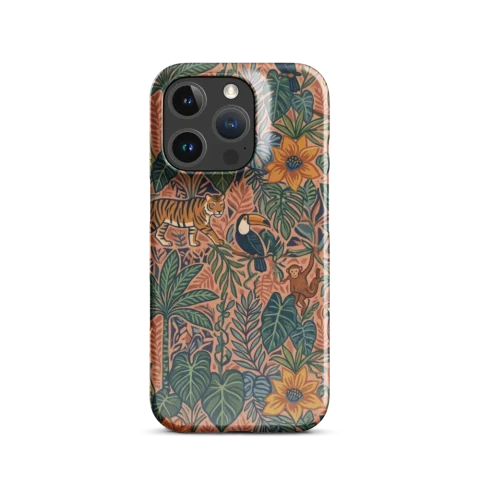 Vintage Tropical Jungle Tiger Pattern
