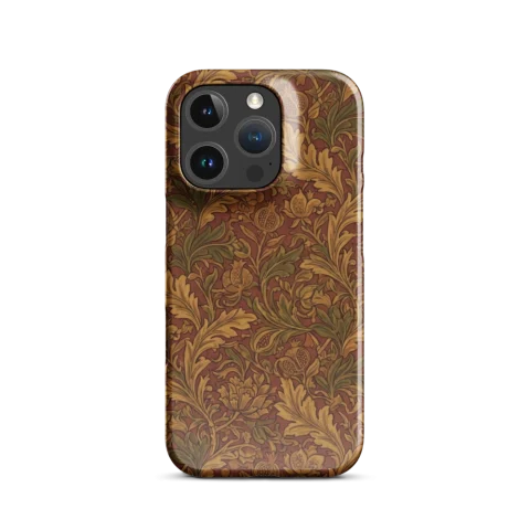 Ornate Golden Leaf Pomegranate Pattern