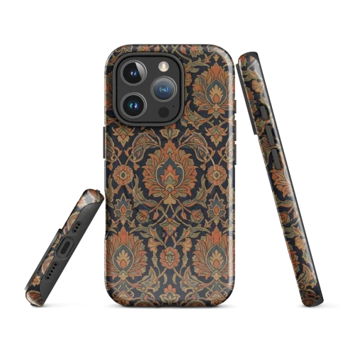 Estampado damasco floral vintage ornamentado