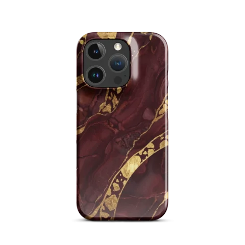 Burgundy Jasper Gold Foil Marble Texture