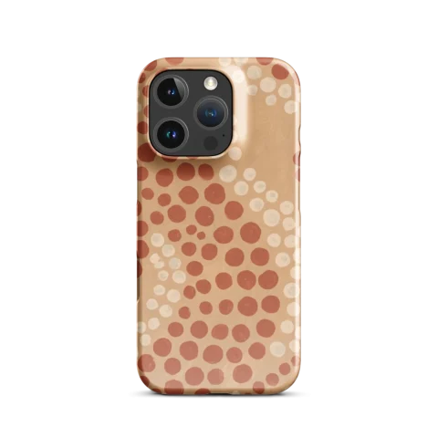 Warm Terracotta Sand Dot Waves