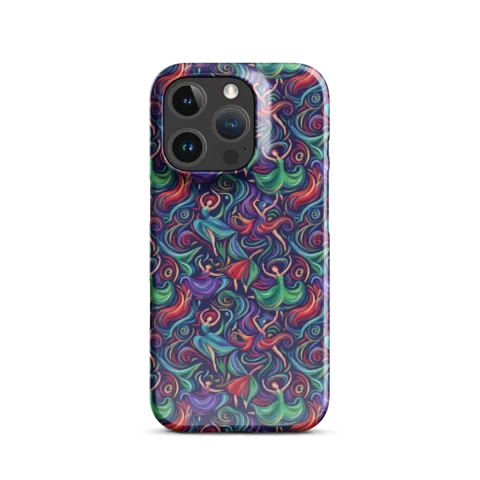 Colorful Swirling Dancing Figures Pattern
