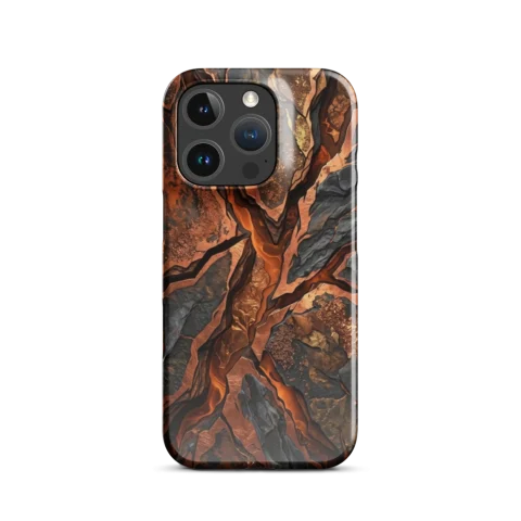 Cracked Slate Burnished Copper Fissures