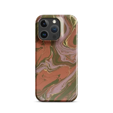 Earthy Marbled Fluid Acrylic Fusion