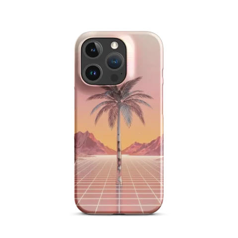 Rose Gold Synthwave Chrome Palms