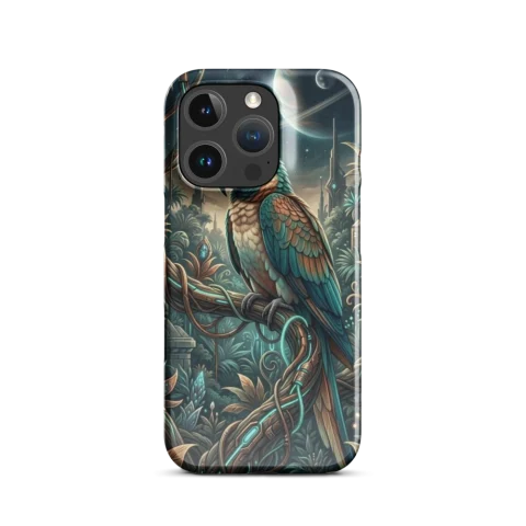 Futuristic Tropical Avian Serenity