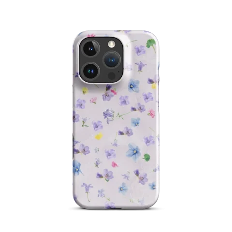 Lavender And Blue Wildflower Pattern