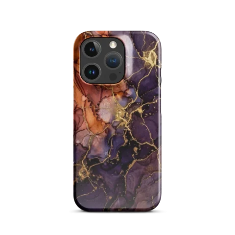 Molten Amber and Violet Nebula