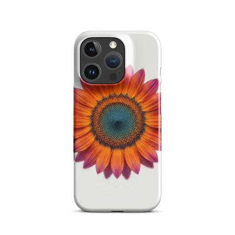 Botanical Geometry Vibrant Sunflower Portrait