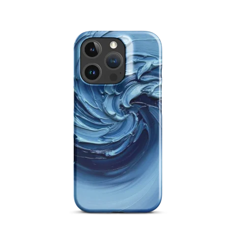 Cerulean Oceanic Impasto Vortex