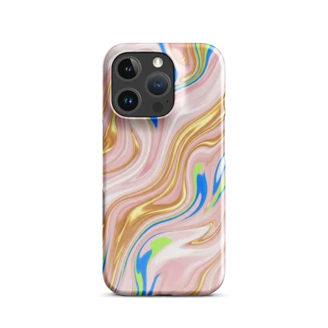 Ethereal Liquid Gold Marble Swirl