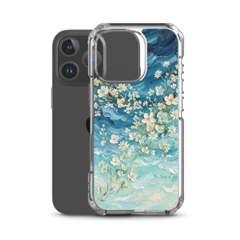Ethereal Coastal Tide Floral Bloom