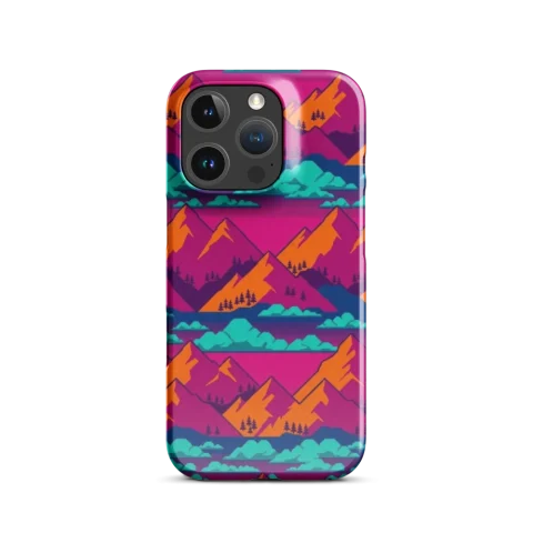 Retro Pixel Mountain Horizon