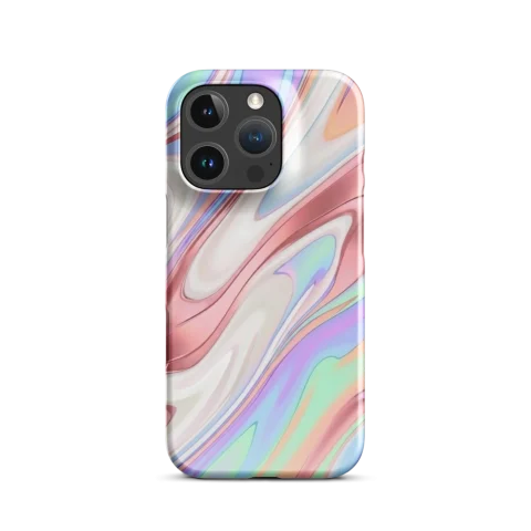 Iridescent Candy Swirl Fluid Art