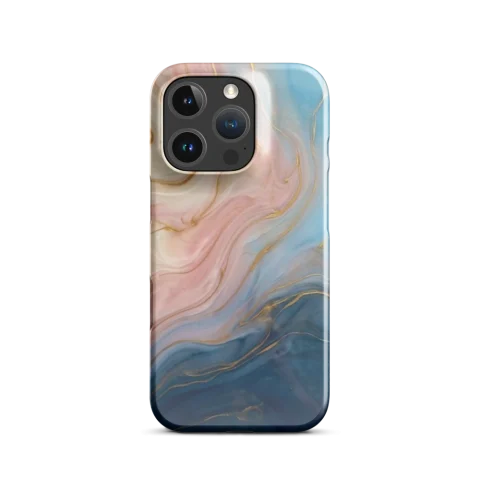 Ethereal Gold Swirl Fluid Marble