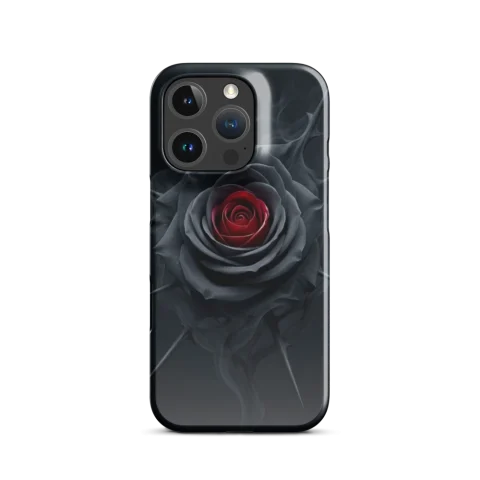 Crimson Velvet Obsidian Bloom