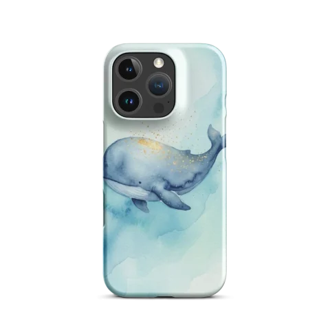 Whimsical Golden Stardust Whale